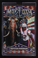 TreVeyon Henderson 2025 Wild Card Alumination Dino-Might National Exclusive Mammoth Red White and Blue Sparkles #DMMMA03-TH #1/1 RC at PristineAuction.com