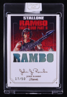 John Rambo 2024 Keepsake Edition Relic Rambo First Blood Part II #63 #17/50 at PristineAuction.com