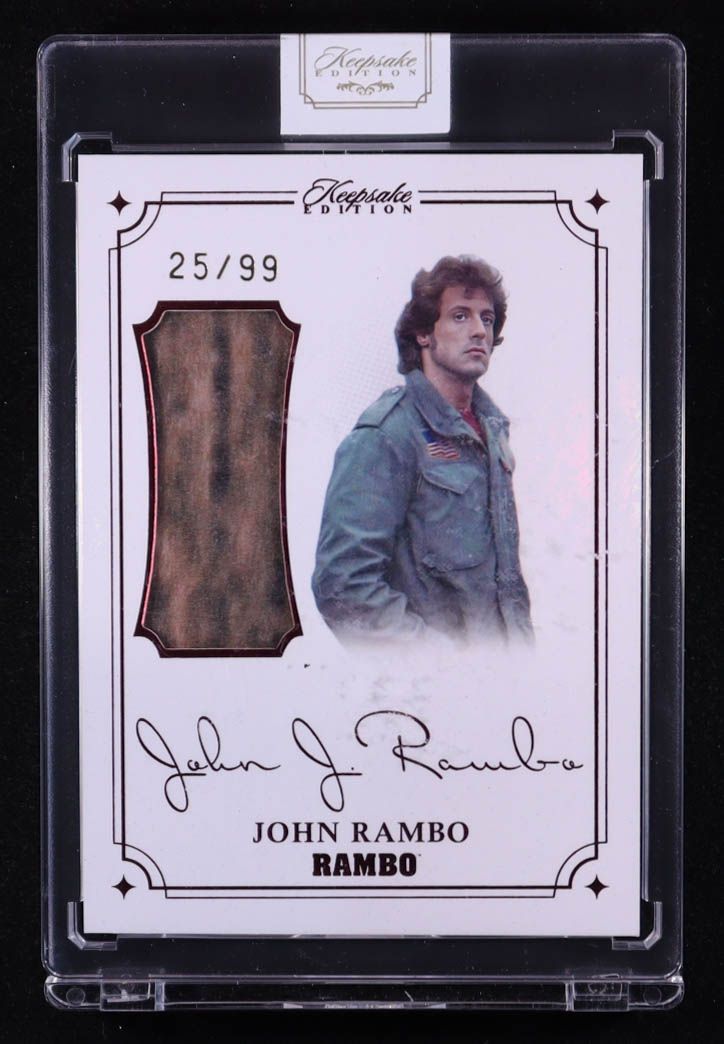 John Rambo 2024 Keepsake Edition Authentic Laser Signapatch Rambo #36 #25/99 at PristineAuction.com John Rambo 2024 Keepsake Edition Authentic Laser Signapatch Rambo #36 #25/99 at PristineAuction.com