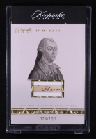 John Hancock 2024 Keepsake Edition In My Hand Handwritten Relic #12 #074/100 at PristineAuction.com