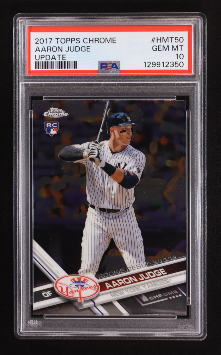 Aaron Judge 2017 Topps Chrome Update RD #HMT50 (PSA 10) at PristineAuction.com Aaron Judge 2017 Topps Chrome Update RD #HMT50 (PSA 10) at PristineAuction.com