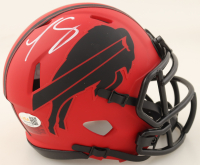 LeSean McCoy Signed Bills Rave Alternate Speed Mini Helmet (JSA) at PristineAuction.com