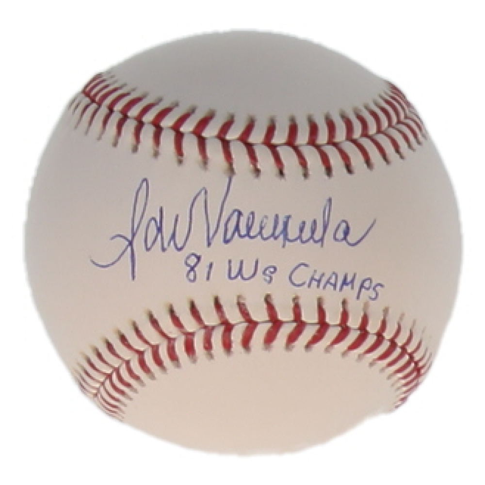 Fernando Valenzuela Signed OML Baseball Inscribed "81 WS Champs" (Beckett) at PristineAuction.com