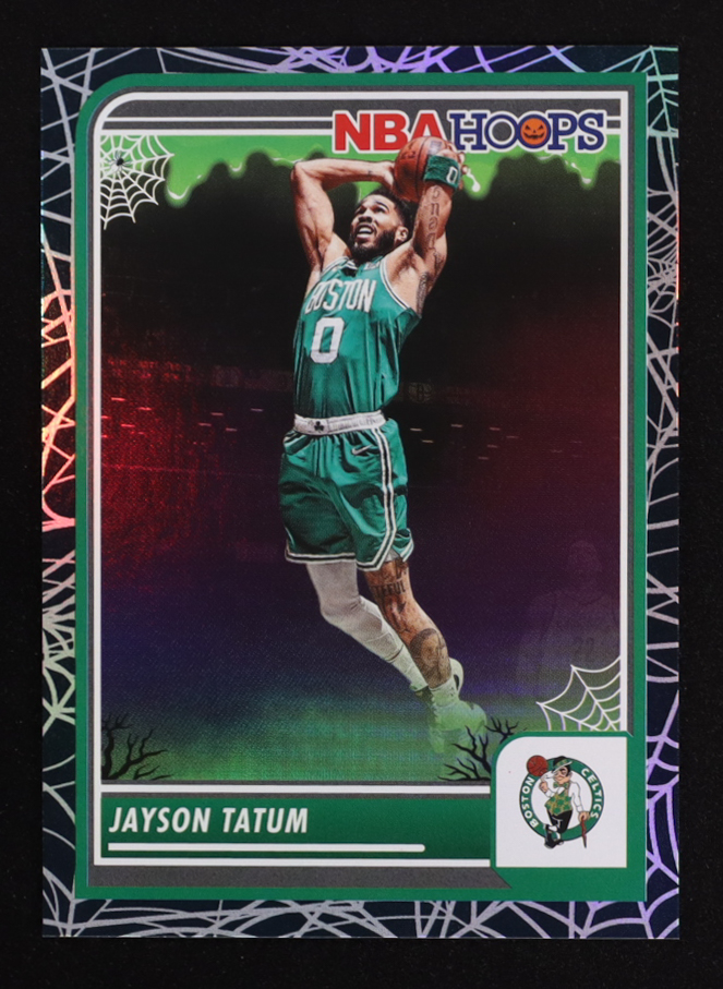 Jayson Tatum 2023-24 Hoops Haunted Hoops Holo Webs #265 at PristineAuction.com Jayson Tatum 2023-24 Hoops Haunted Hoops Holo Webs #265 at PristineAuction.com