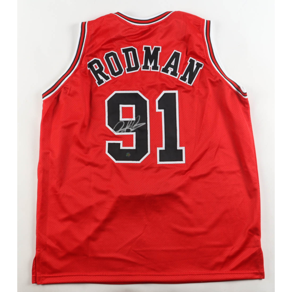 Dennis Rodman Signed Jersey (AWM) at PristineAuction.com