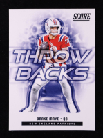 Drake Maye 2025 Score Throwbacks #3 at PristineAuction.com