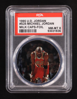 Michael Jordan 1995 Upper Deck Milk Caps Foil #S-25 (PSA 8) at PristineAuction.com