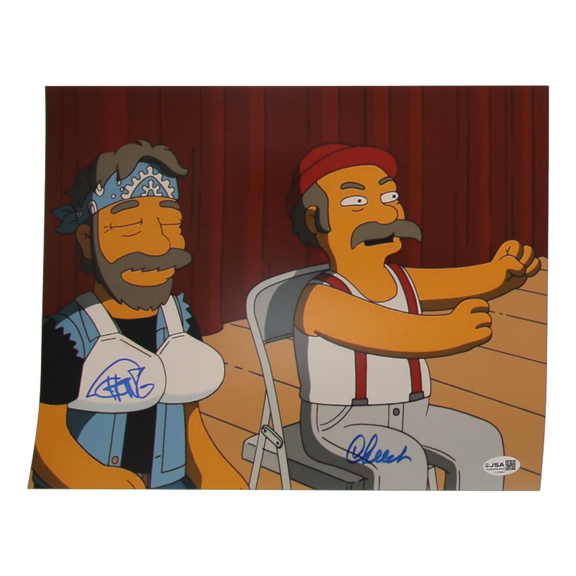 Cheech Marin & Tommy Chong Signed "The Simpsons" 11x14 Photo (JSA) at PristineAuction.com Cheech Marin & Tommy Chong Signed "The Simpsons" 11x14 Photo (JSA) at PristineAuction.com