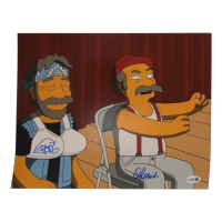 Cheech Marin & Tommy Chong Signed "The Simpsons" 11x14 Photo (JSA) at PristineAuction.com