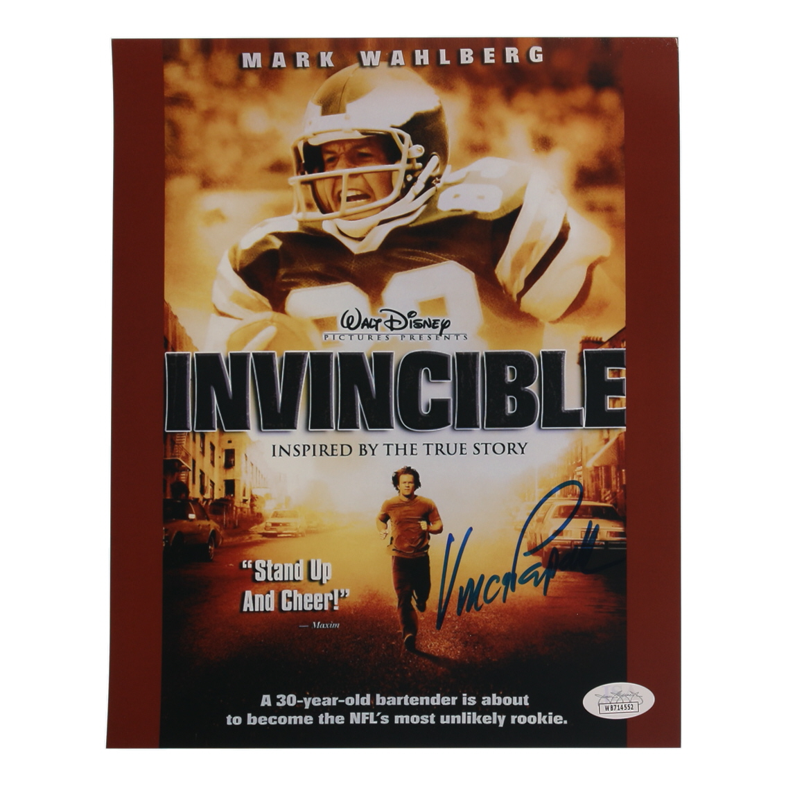 Vince Papale Signed "Invincible" 8x10 Poster (JSA) at PristineAuction.com Vince Papale Signed "Invincible" 8x10 Poster (JSA) at PristineAuction.com