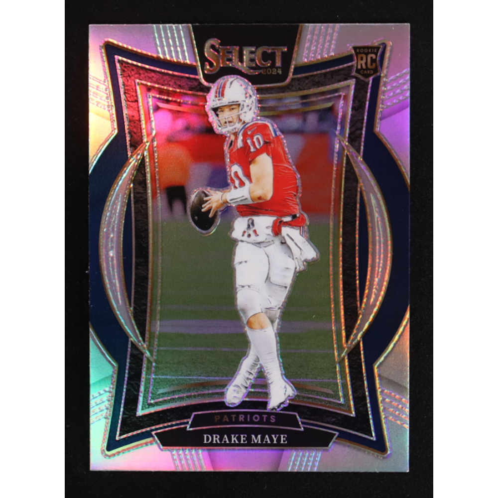 Drake Maye 2024 Select Prizm Silver #27 RC at PristineAuction.com