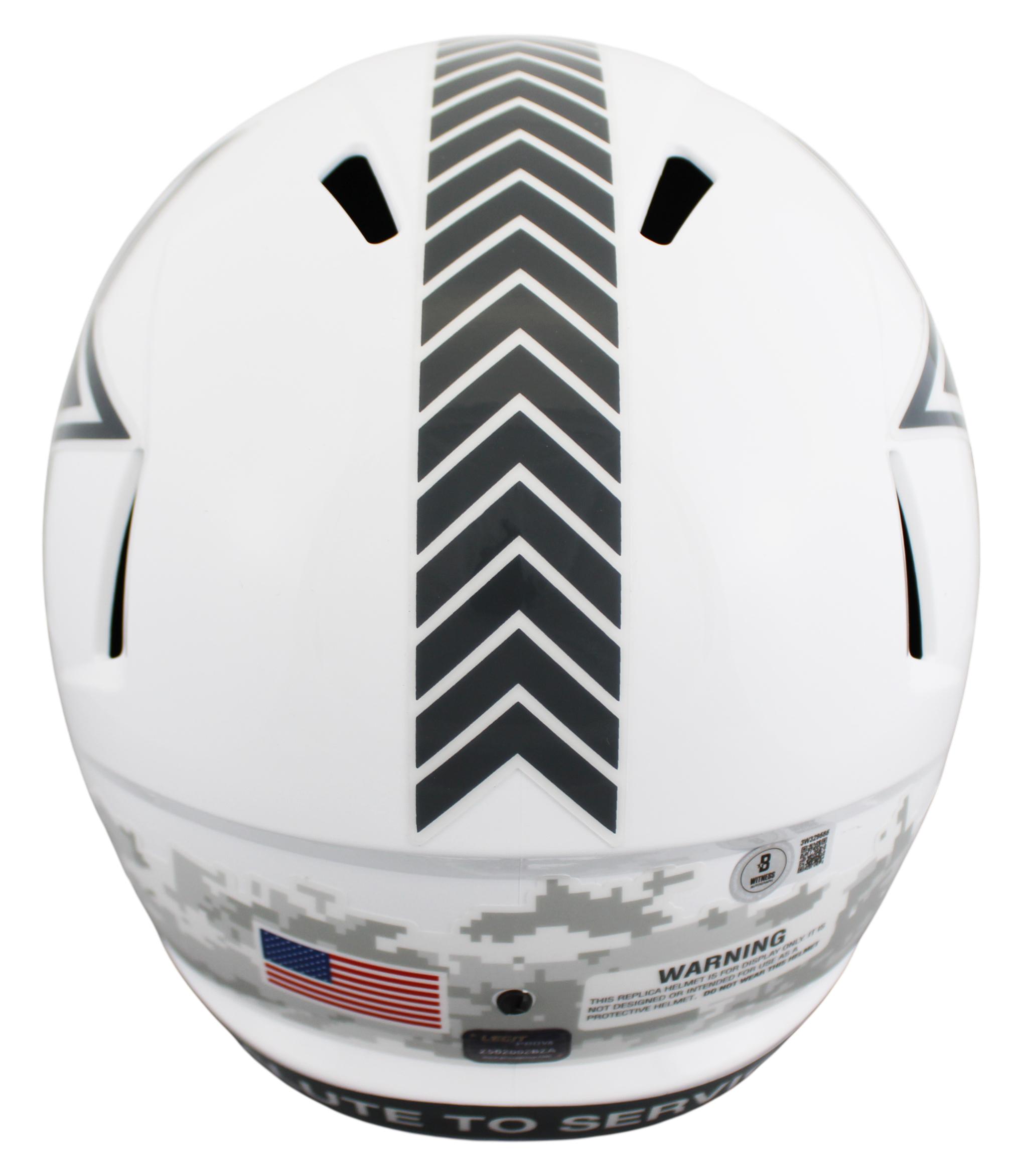 Emmitt Smith Signed Cowboys Full-Size Salute to Service Alternate Speed Helmet (Beckett) at PristineAuction.com Emmitt Smith Signed Cowboys Full-Size Salute to Service Alternate Speed Helmet (Beckett) at PristineAuction.com