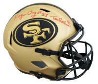 Tom Rathman & Roger Craig Signed 49ers Full-Size Rave Alternate Speed Hlemet (Beckett) at PristineAuction.com
