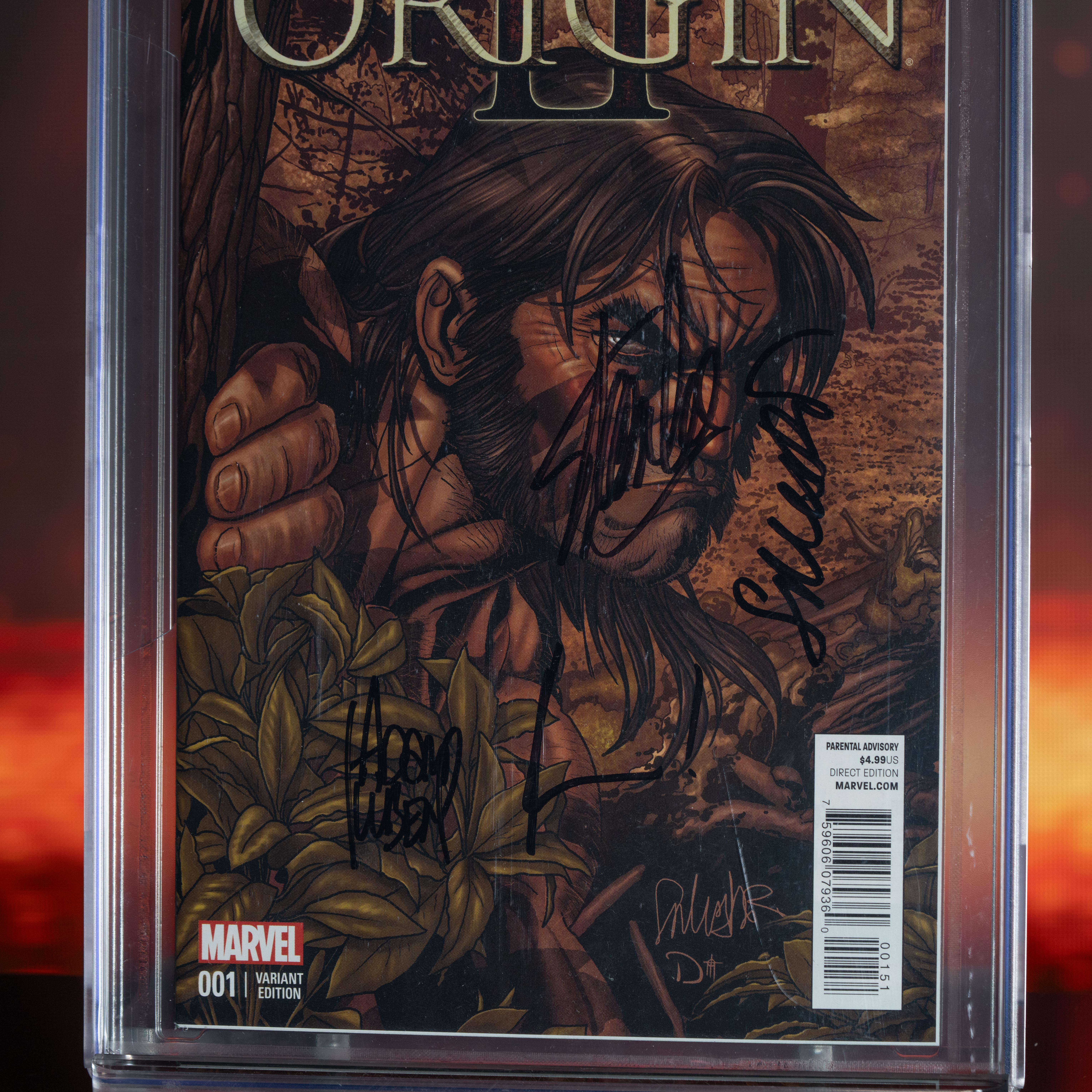 Stan Lee, Salvador Larroca & Adam Kubert Signed 2014 "Origin II" #1 Marvel Comic Book (CGC 9.8) at PristineAuction.com Stan Lee, Salvador Larroca & Adam Kubert Signed 2014 "Origin II" #1 Marvel Comic Book (CGC 9.8) at PristineAuction.com