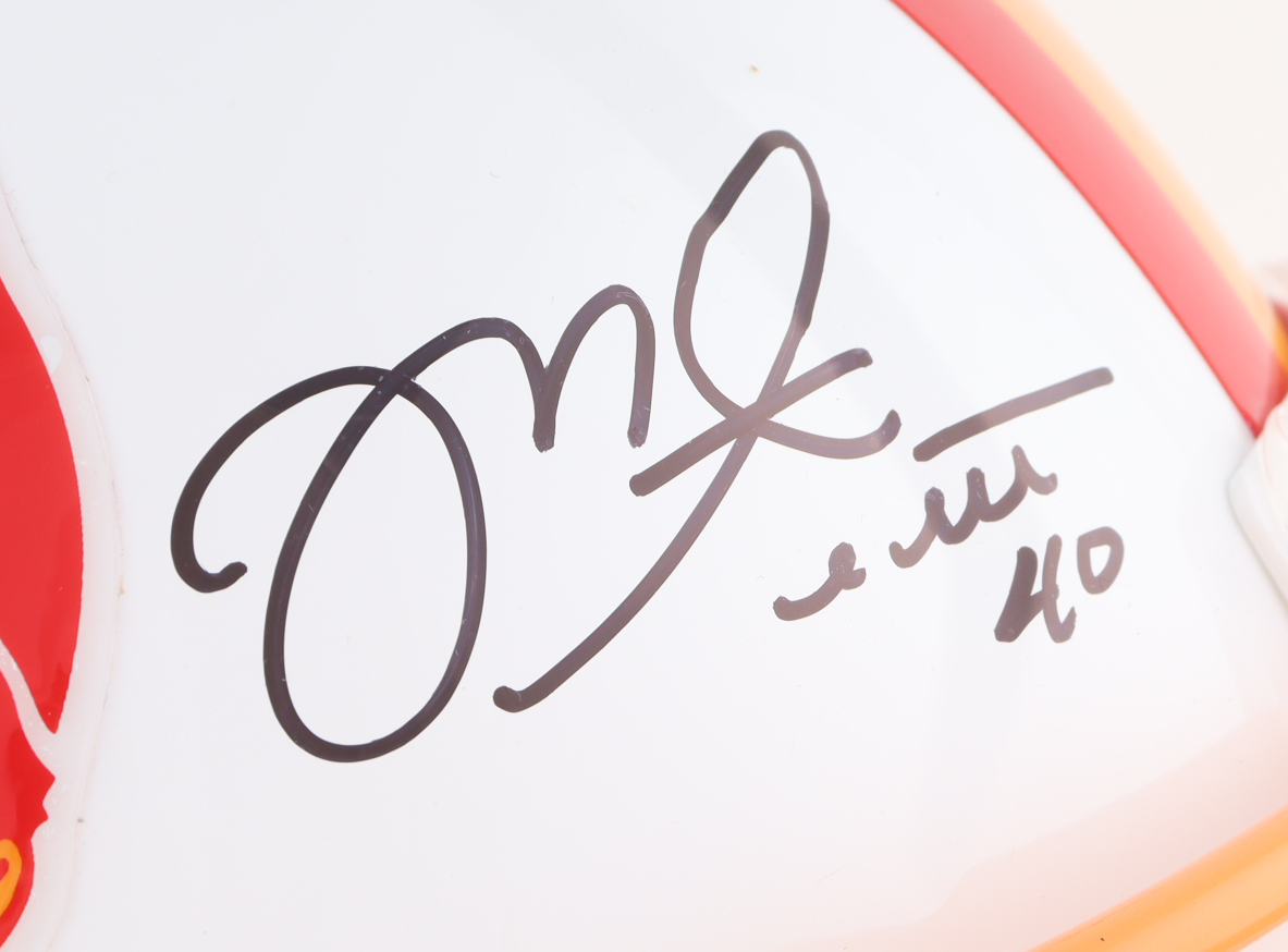 Mike Alstott Signed Buccaneers Full-Size Authentic On-Field Throwback Alternate Speed Helmet (Beckett) at PristineAuction.com Mike Alstott Signed Buccaneers Full-Size Authentic On-Field Throwback Alternate Speed Helmet (Beckett) at PristineAuction.com