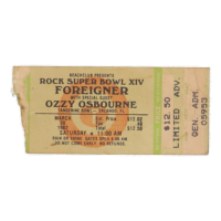 1982 Rock Superbowl XIV Concert Ticket at PristineAuction.com