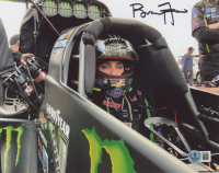 Brittney Force Signed NHRA 8x10 Photo (Beckett) at PristineAuction.com