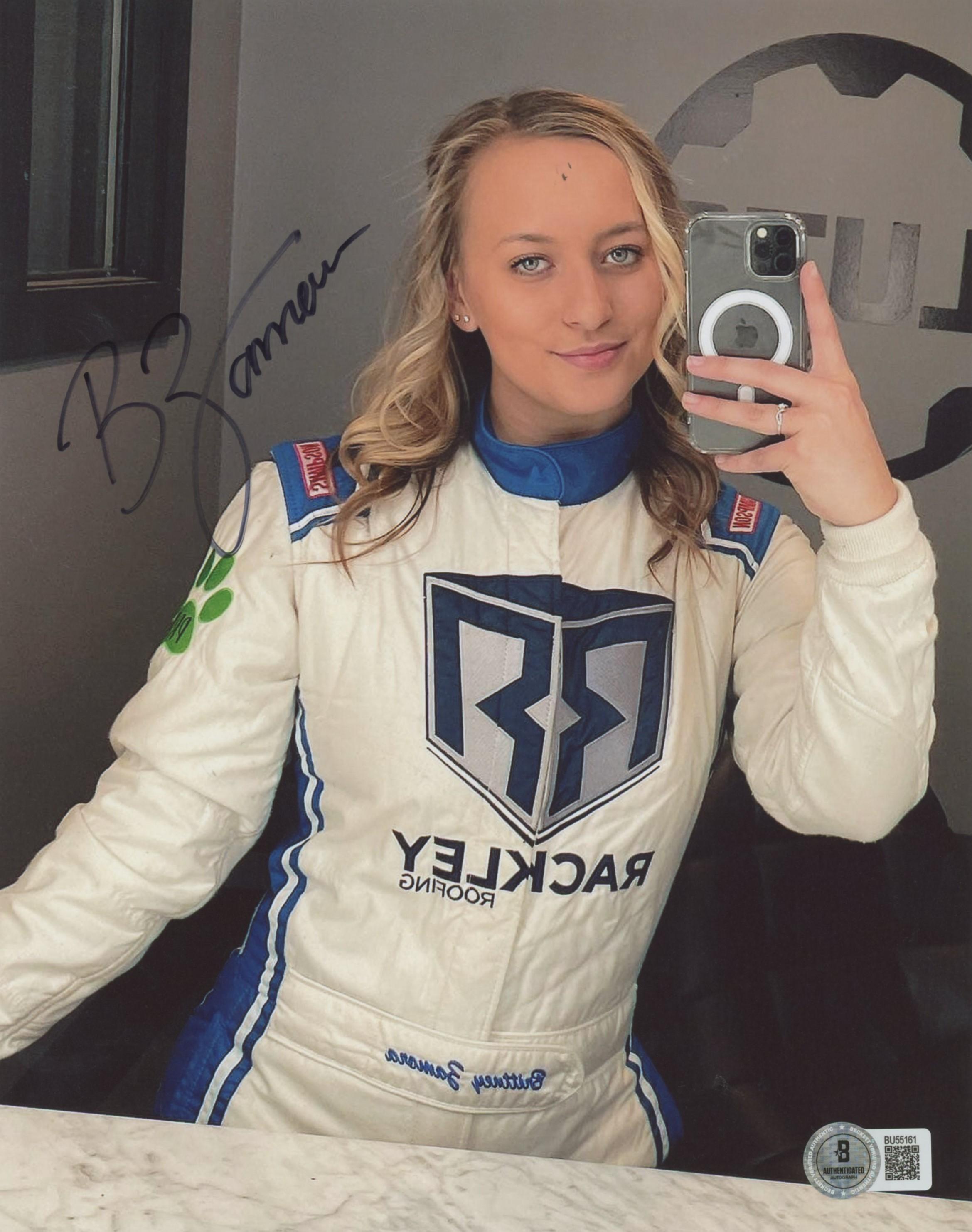 Brittney Zamora Signed NASCAR 8x10 Photo (Beckett) at PristineAuction.com Brittney Zamora Signed NASCAR 8x10 Photo (Beckett) at PristineAuction.com