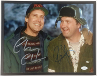 Chevy Chase & Randy Quaid Signed "National Lampoon's Christmas Vacation" Custom Framed Photo Display (JSA) at PristineAuction.com
