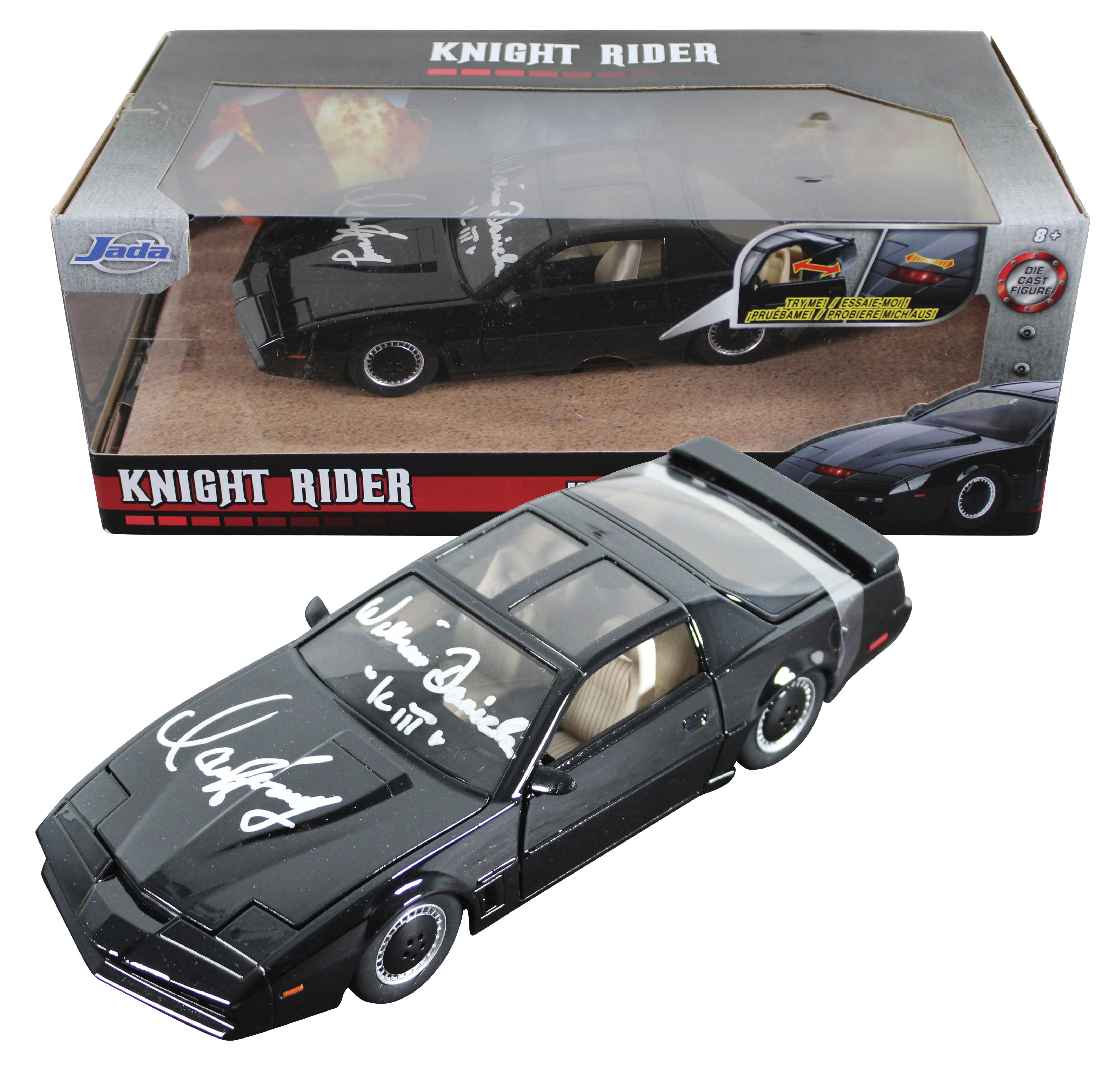 David Hasselhoff & William Daniels Signed "Knight Rider" K.I.T.T. Die-Cast Car in Original Packaging (Beckett) at PristineAuction.com David Hasselhoff & William Daniels Signed "Knight Rider" K.I.T.T. Die-Cast Car in Original Packaging (Beckett) at PristineAuction.com