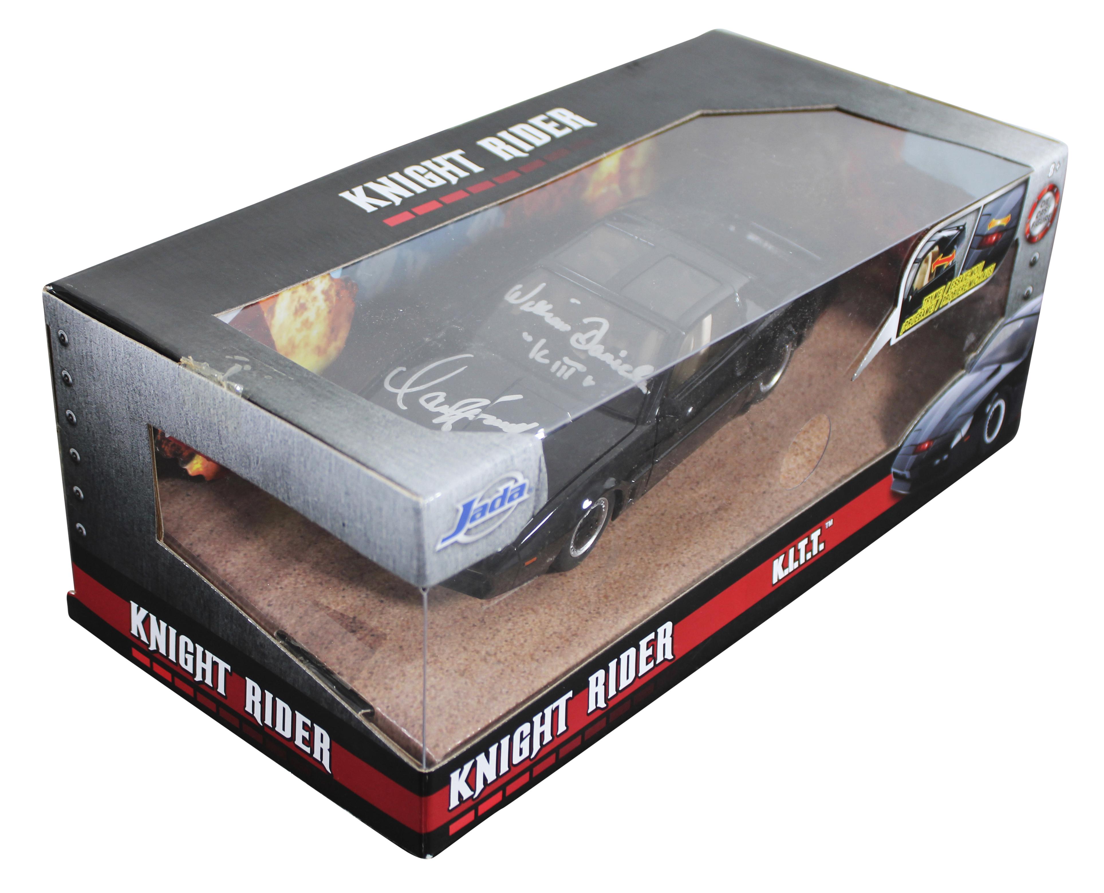 David Hasselhoff & William Daniels Signed "Knight Rider" K.I.T.T. Die-Cast Car in Original Packaging (Beckett) at PristineAuction.com David Hasselhoff & William Daniels Signed "Knight Rider" K.I.T.T. Die-Cast Car in Original Packaging (Beckett) at PristineAuction.com