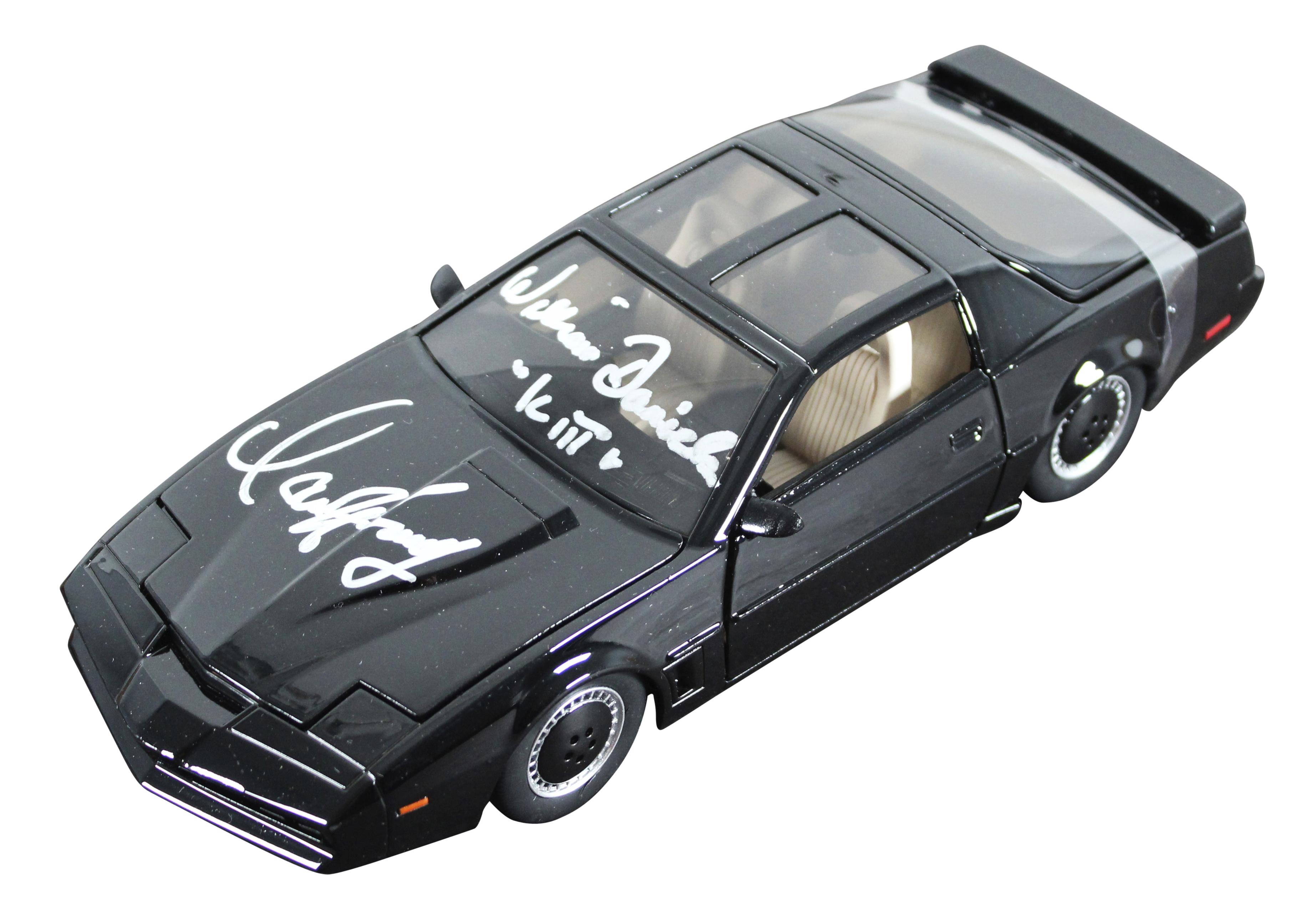 David Hasselhoff & William Daniels Signed "Knight Rider" K.I.T.T. Die-Cast Car in Original Packaging (Beckett) at PristineAuction.com David Hasselhoff & William Daniels Signed "Knight Rider" K.I.T.T. Die-Cast Car in Original Packaging (Beckett) at PristineAuction.com