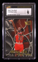 Michael Jordan 1996-97 Fleer Metal Metallized #128 (CSG 9) at PristineAuction.com