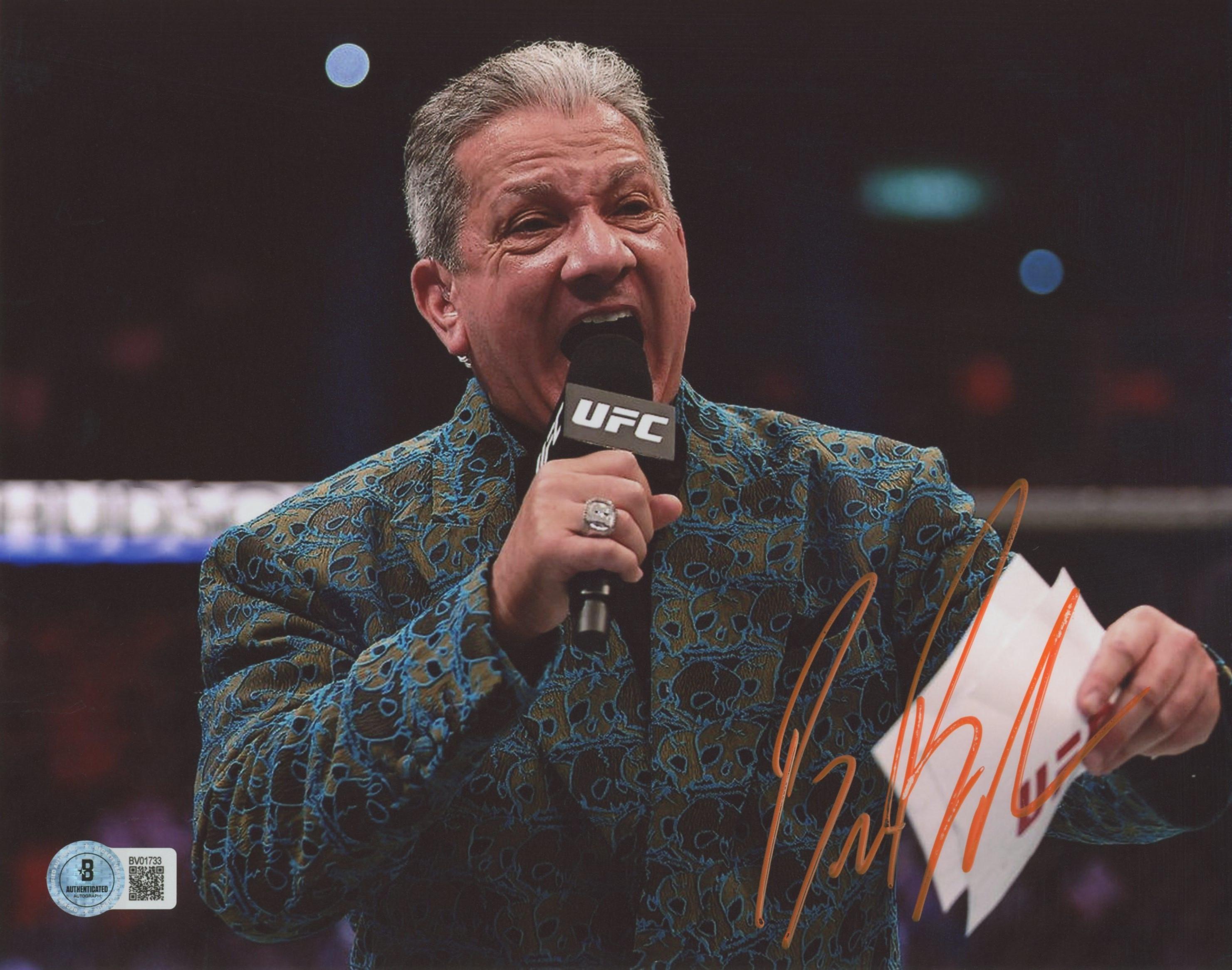 Bruce Buffer Signed UFC 8x10 Photo (Beckett) at PristineAuction.com Bruce Buffer Signed UFC 8x10 Photo (Beckett) at PristineAuction.com