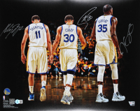 Stephen Curry, Kevin Durant & Klay Thompson Signed Warriors 16x20 Photo (Beckett) at PristineAuction.com