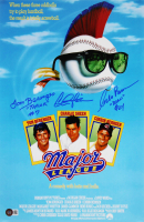 Charlie Sheen, Tom Berenger & Corbin Bernsen Signed "Major League" 12x18 Photo Inscribed "Taylor #7" & "Dorn #24" (Beckett) at PristineAuction.com