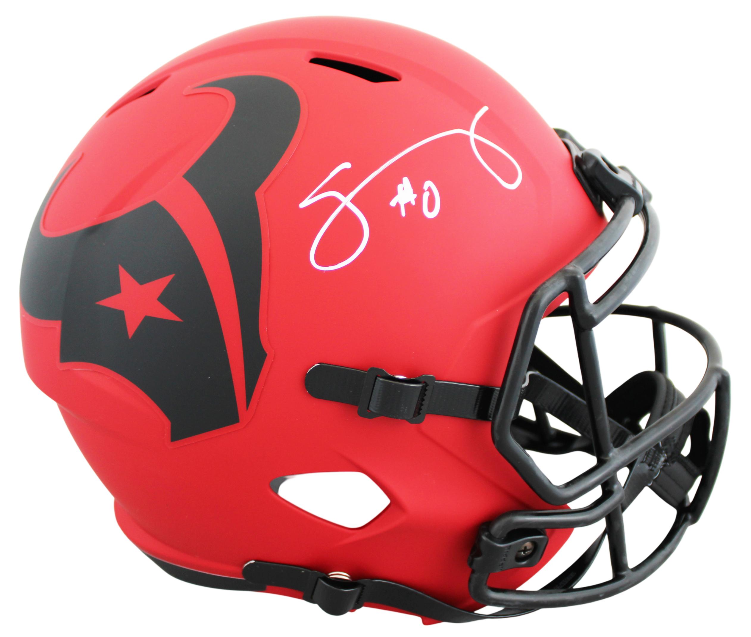 Azeez Al-Shaair Signed Texans Full-Size Rave Alternate Speed Helmet (Beckett) at PristineAuction.com Azeez Al-Shaair Signed Texans Full-Size Rave Alternate Speed Helmet (Beckett) at PristineAuction.com
