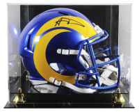 Aaron Donald Signed Rams Full-Size Speed Helmet With Display Case (Beckett) at PristineAuction.com