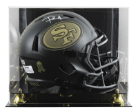 Frank Gore Signed 49ers Full-Size Salute To Service Alternate Speed Helmet with Display Case (Beckett) at PristineAuction.com