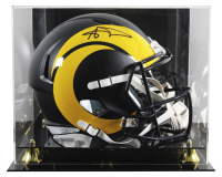 Aaron Donald Signed Rams Full-Size Rivalries Alternate Speed Helmet with Display Case (Beckett) at PristineAuction.com