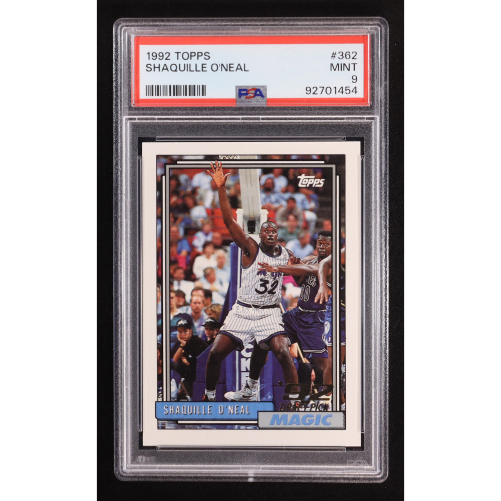 Shaquille O'Neal 1992 Topps #362 RC (PSA 9) at PristineAuction.com