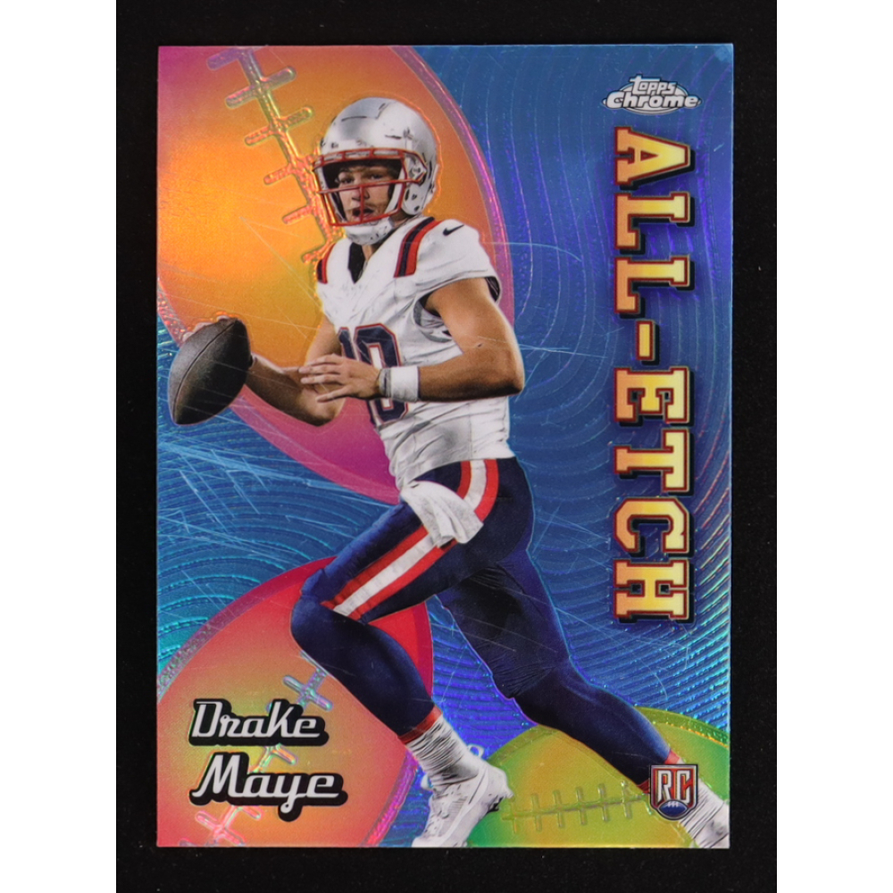 Drake Maye 2024 Topps Chrome All Etch Refractors #CAEDM RC at PristineAuction.com