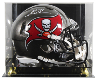 Mike Evans Signed Buccaneers Full-Size Authentic On-Field Speed Helmet with Display Case (Beckett) at PristineAuction.com