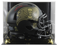 Mike Evans Signed Buccaneers Full-Size Authentic On-Field Salute to Service Alternate Speed Helmet with Display Case (Beckett) at PristineAuction.com
