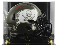 Mike Evans Signed Buccaneers Full-Size Salute To Service Alternate Speed Helmet With Display Case (Beckett) at PristineAuction.com