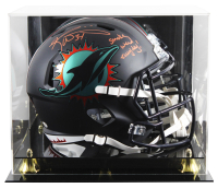 Ricky Williams Signed Dolphins Full-Size Speed Helmet Inscribed "Smoke Weed Everyday!" With Display Case (JSA) at PristineAuction.com
