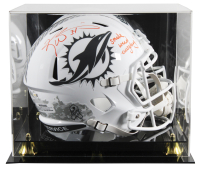 Ricky Williams Signed Dolphins Full-Size Salute To Service Alternate Speed Helmet Inscribed "Smoke Weed Everyday!" With Display Case (JSA) at PristineAuction.com