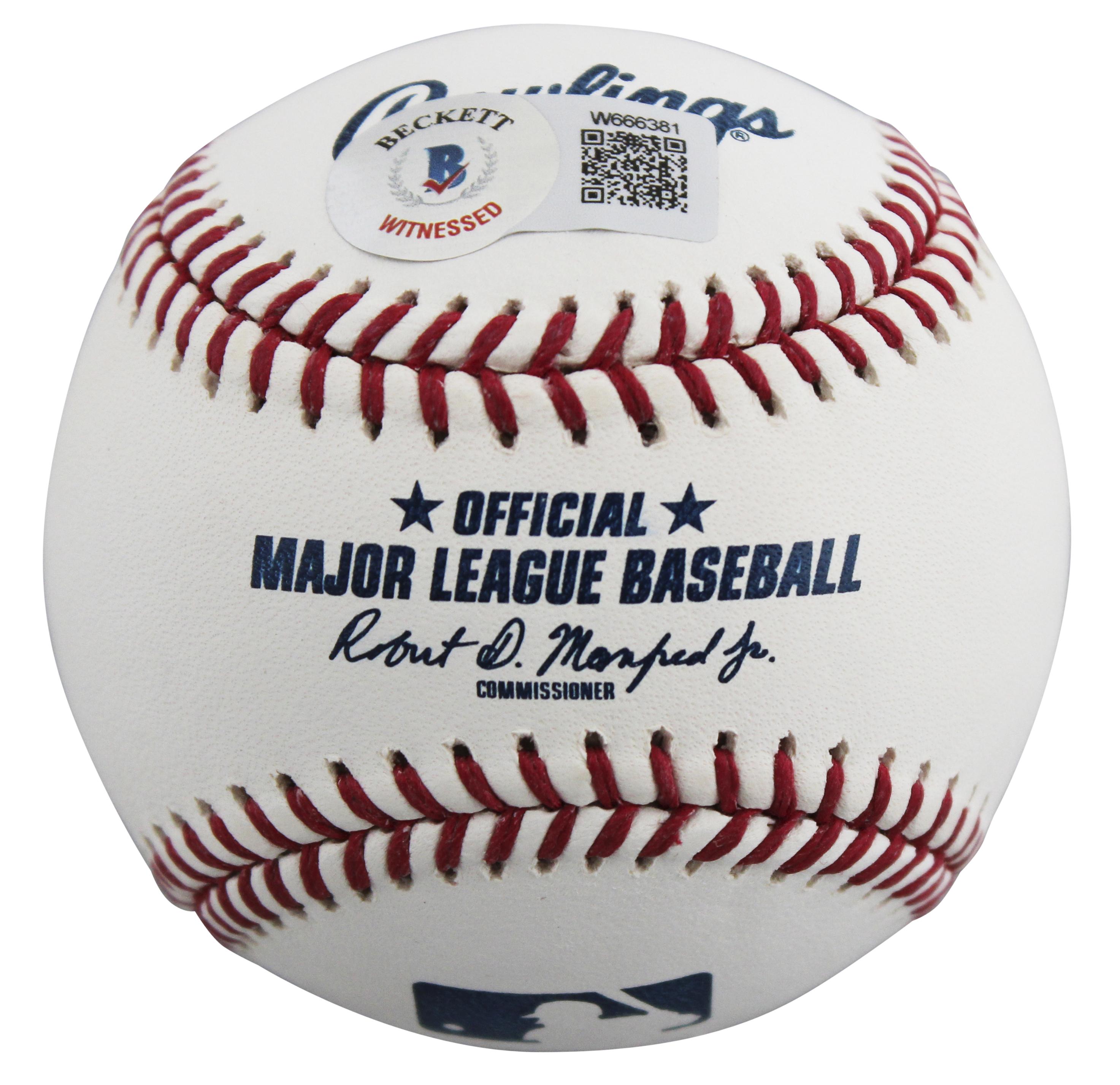 Charlie Sheen, Tom Berenger & Corbin Bernsen Signed "Major League" OML Baseball Inscribed "Dorn #24", "Taylor #7", & "Strike This M********** Out!" (Beckett) at PristineAuction.com Charlie Sheen, Tom Berenger & Corbin Bernsen Signed "Major League" OML Baseball Inscribed "Dorn #24", "Taylor #7", & "Strike This M********** Out!" (Beckett) at PristineAuction.com