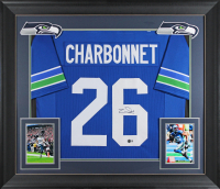Zach Charbonnet Signed Custom Framed Jersey Display (Beckett) at PristineAuction.com
