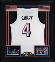 Stephen Curry Signed Custom Framed Jersey Display (Beckett) at PristineAuction.com