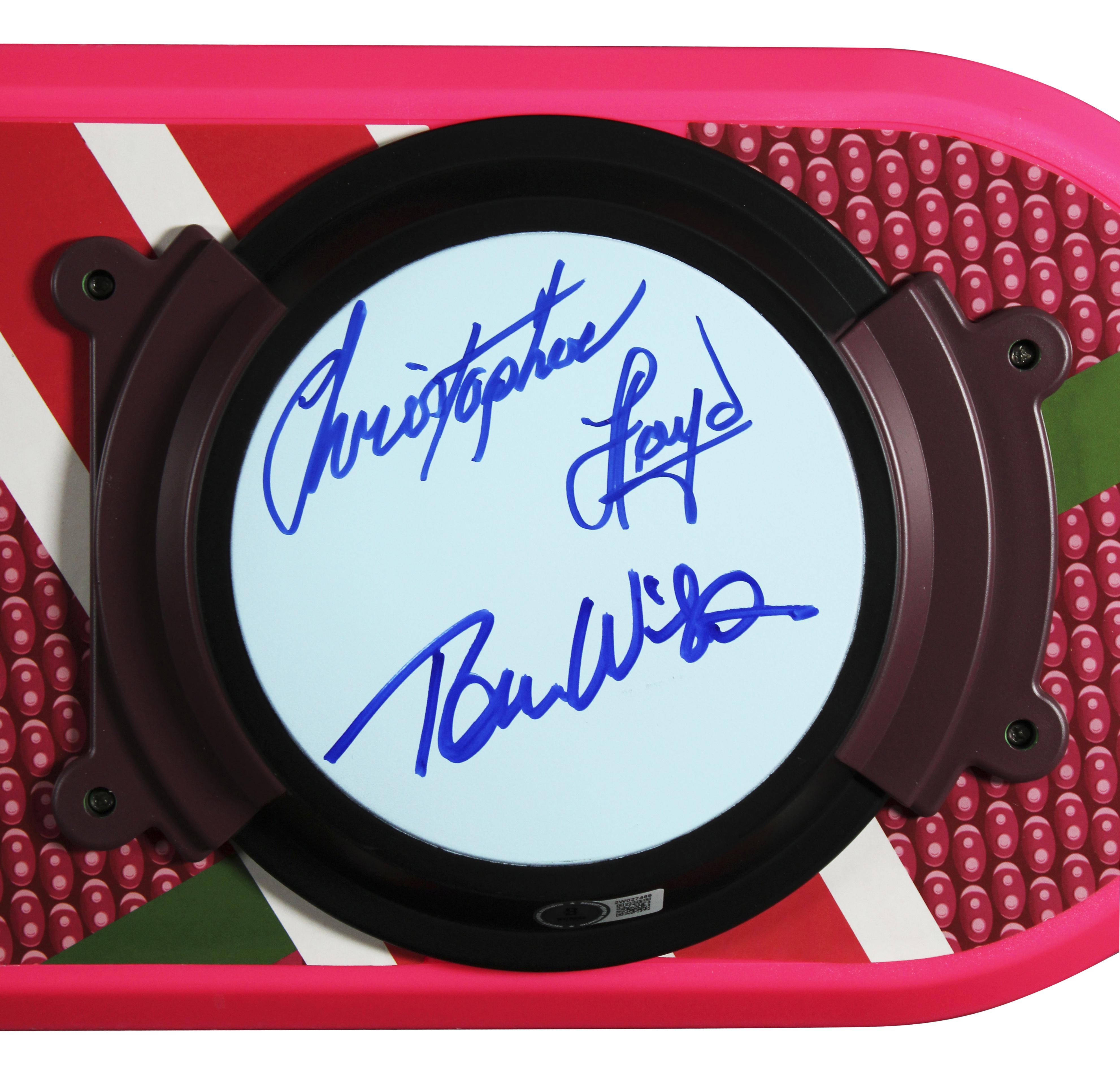 Michael J. Fox, Christopher Lloyd, Lea Thompson, & Tom Wilson Signed "Back To The Future Part II" Full-Size Hoverboard (Beckett) at PristineAuction.com Michael J. Fox, Christopher Lloyd, Lea Thompson, & Tom Wilson Signed "Back To The Future Part II" Full-Size Hoverboard (Beckett) at PristineAuction.com