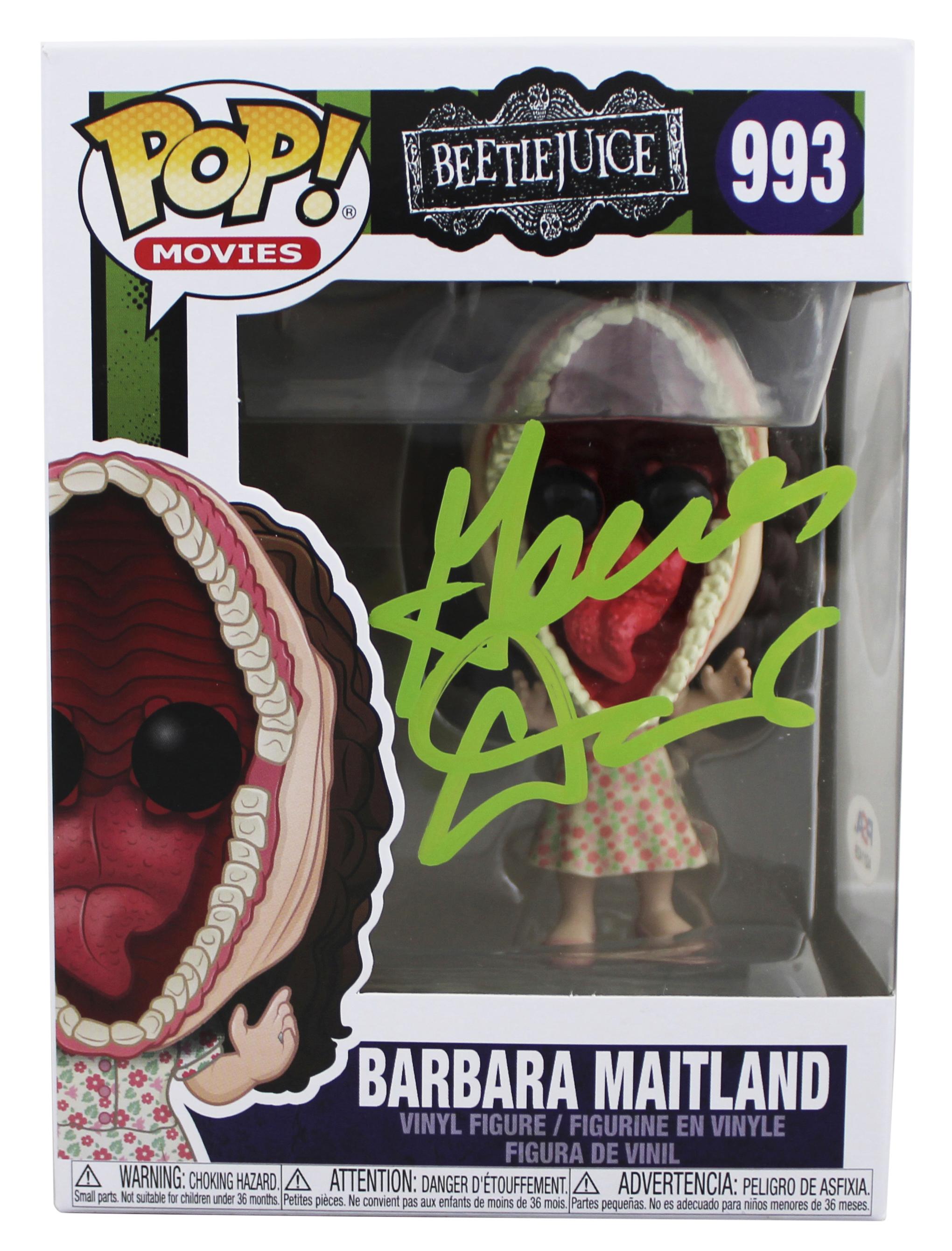 Geena Davis Signed "Beetlejuice" #993 Barbara Maitland Funko Pop! Vinyl Figure (PSA) at PristineAuction.com Geena Davis Signed "Beetlejuice" #993 Barbara Maitland Funko Pop! Vinyl Figure (PSA) at PristineAuction.com