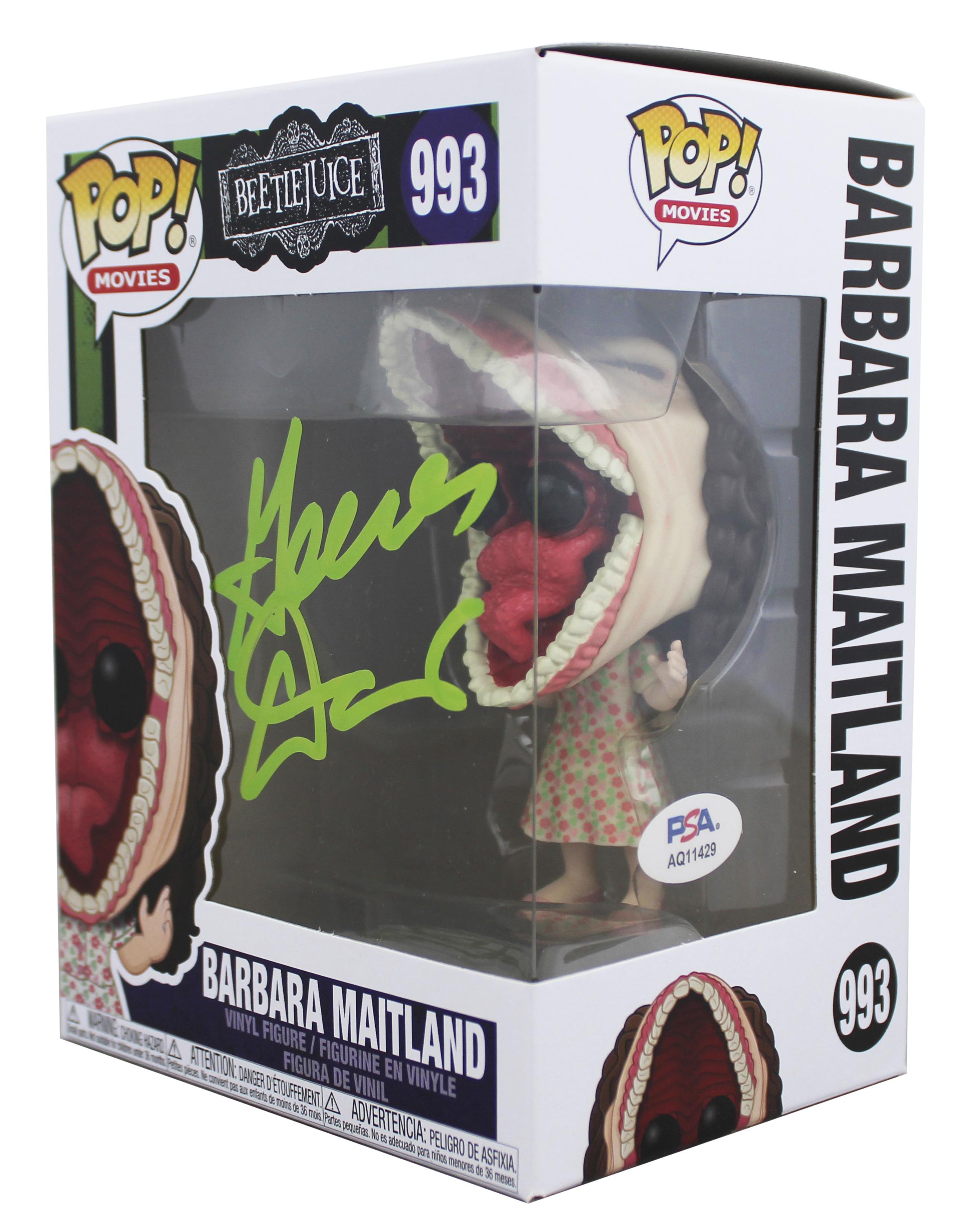 Geena Davis Signed "Beetlejuice" #993 Barbara Maitland Funko Pop! Vinyl Figure (PSA) at PristineAuction.com Geena Davis Signed "Beetlejuice" #993 Barbara Maitland Funko Pop! Vinyl Figure (PSA) at PristineAuction.com
