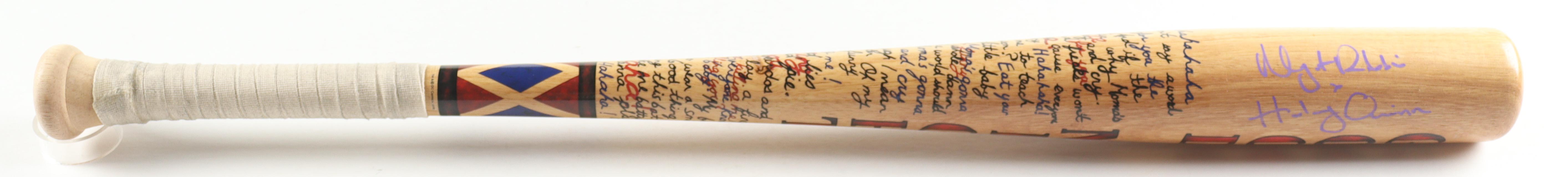 Margot Robbie Signed "Suicide Squad" Harley Quinn Baseball Bat Inscribed "Harley Quinn"(JSA) at PristineAuction.com Margot Robbie Signed "Suicide Squad" Harley Quinn Baseball Bat Inscribed "Harley Quinn"(JSA) at PristineAuction.com