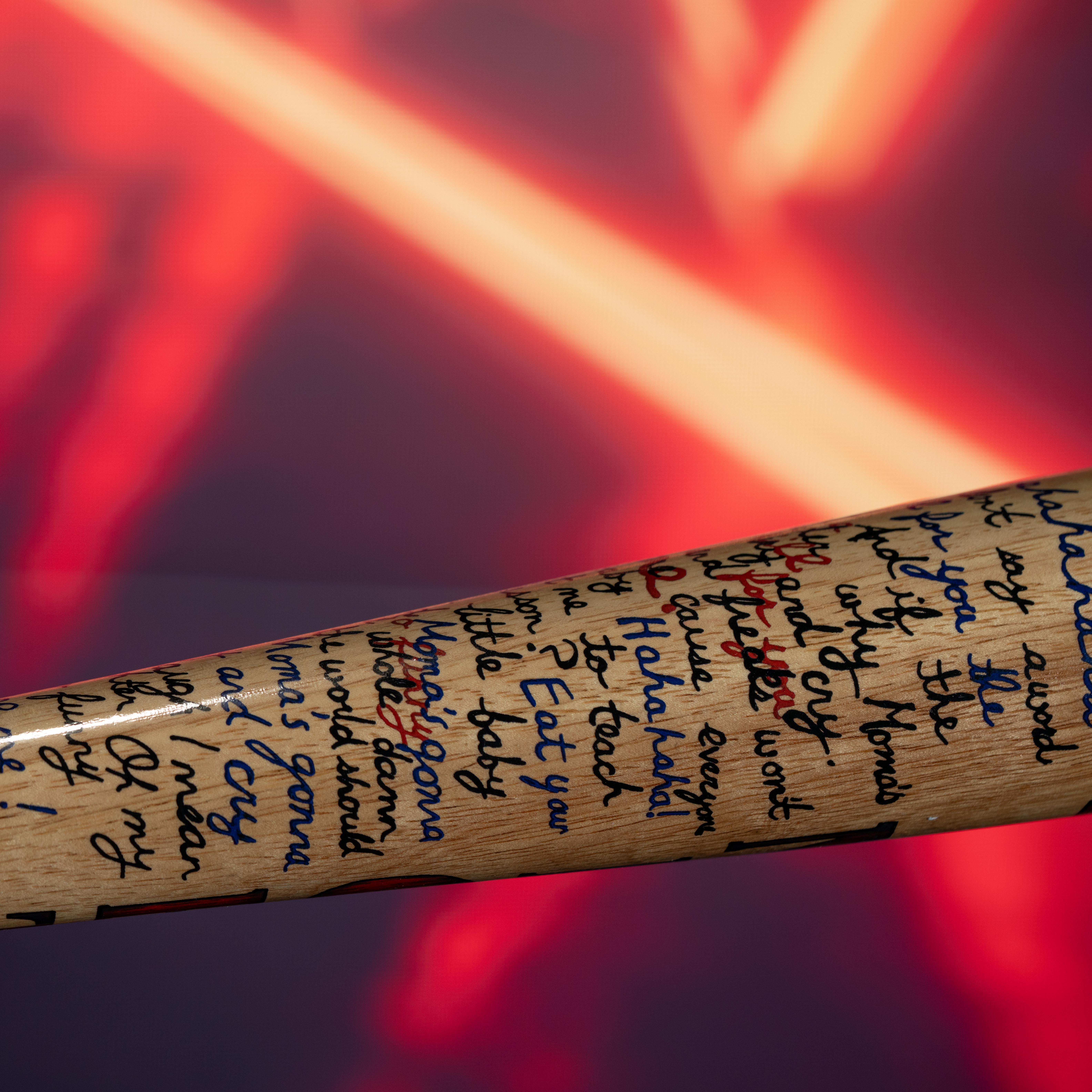 Margot Robbie Signed "Suicide Squad" Harley Quinn Baseball Bat Inscribed "Harley Quinn" (JSA) at PristineAuction.com Margot Robbie Signed "Suicide Squad" Harley Quinn Baseball Bat Inscribed "Harley Quinn" (JSA) at PristineAuction.com