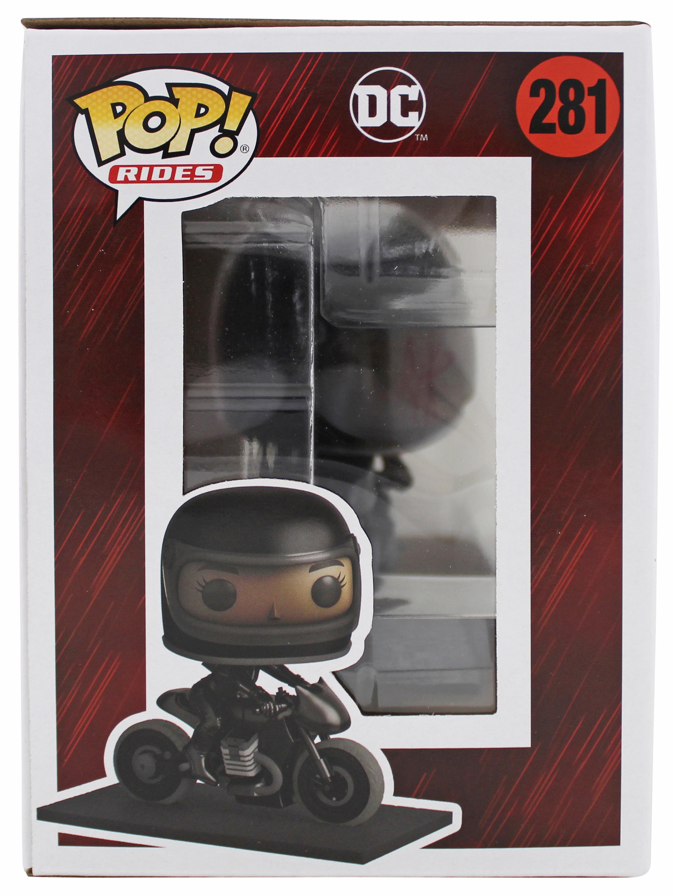 Zoe Kravitz Signed "The Batman" #281 Selina Kyle On Motorcycle Funko Pop! Vinyl Figure (Beckett) at PristineAuction.com Zoe Kravitz Signed "The Batman" #281 Selina Kyle On Motorcycle Funko Pop! Vinyl Figure (Beckett) at PristineAuction.com